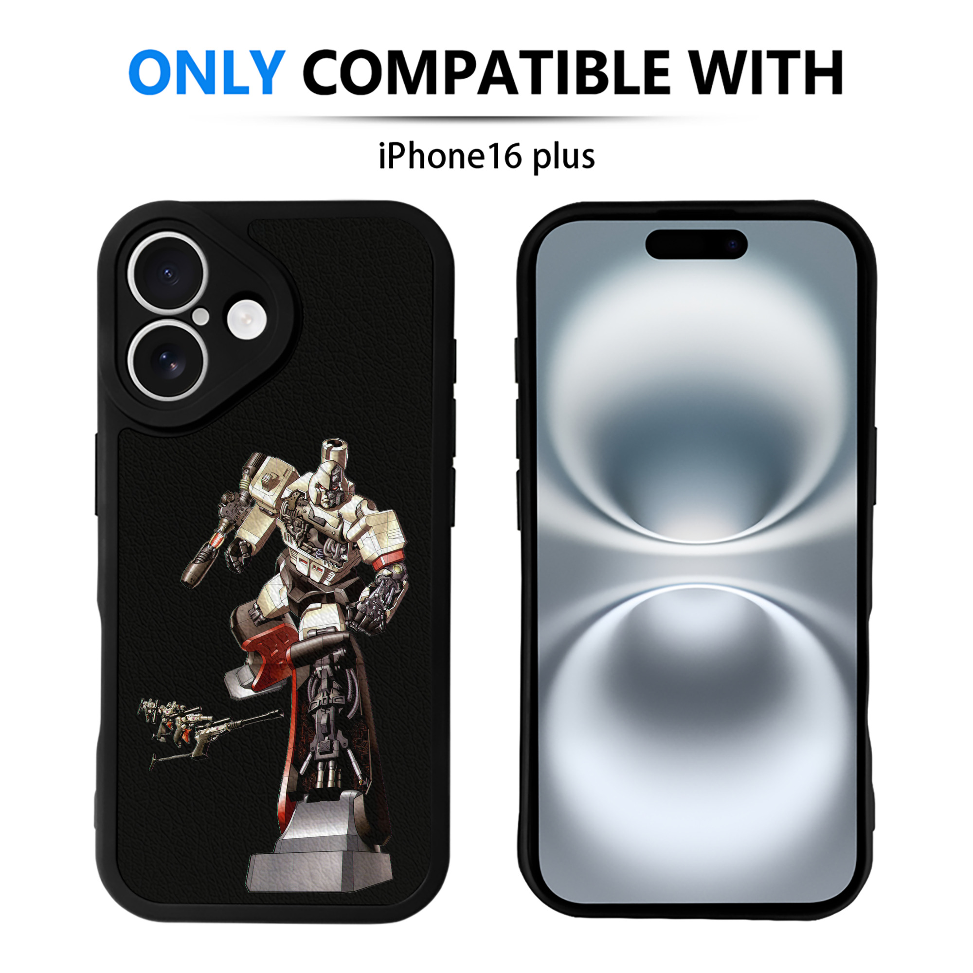 （画像用）  【iPhone 16シリーズ対応】シリコンスマホケース（レザー調） 材質：シリコン